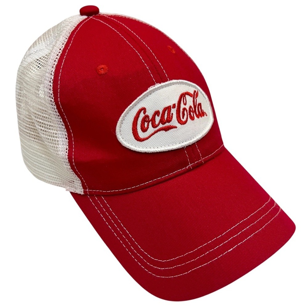 5/$20 Coca-Cola Red and White Mesh Trucker Cap NASCAR Unisex